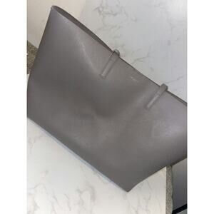 YSL Grey Leather Tote Bag - Good Condition